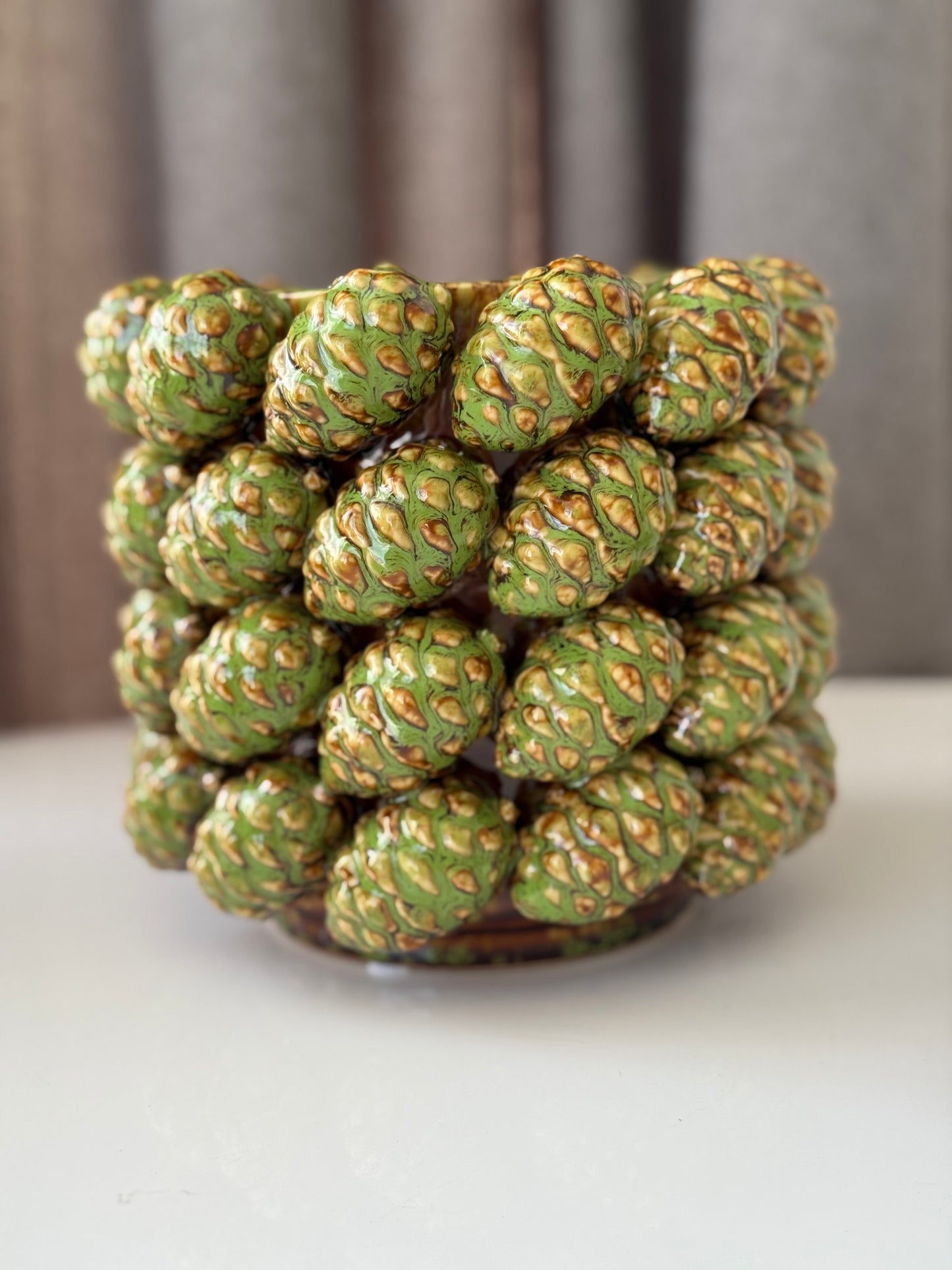 Порцелянова ваза «Шишки» 🌰, 18×17 см