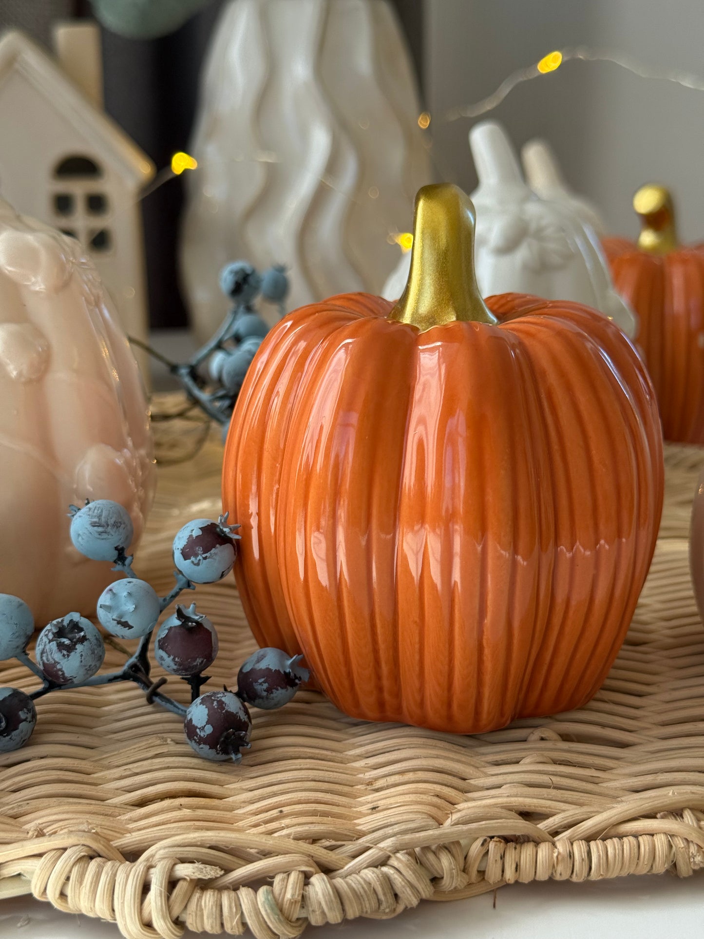 Декоративний гарбуз з порцеляни 🎃, 10 см