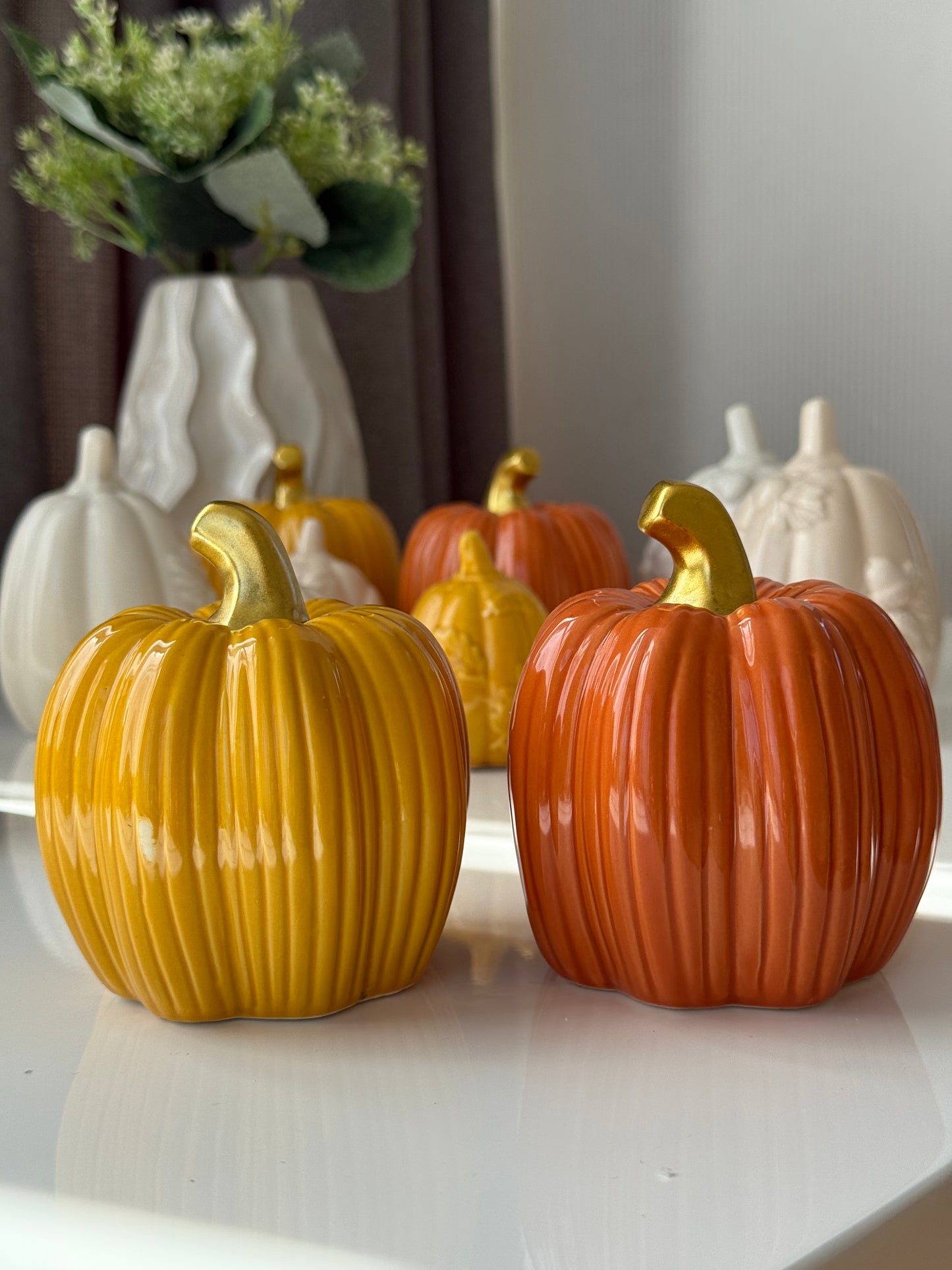 Декоративний гарбуз з порцеляни 🎃, 10 см